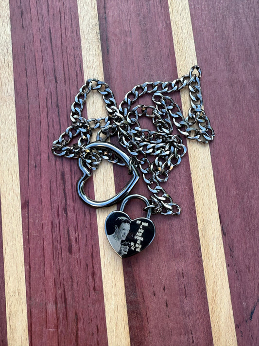 Stu Macher Stainless Steel Heart Lock