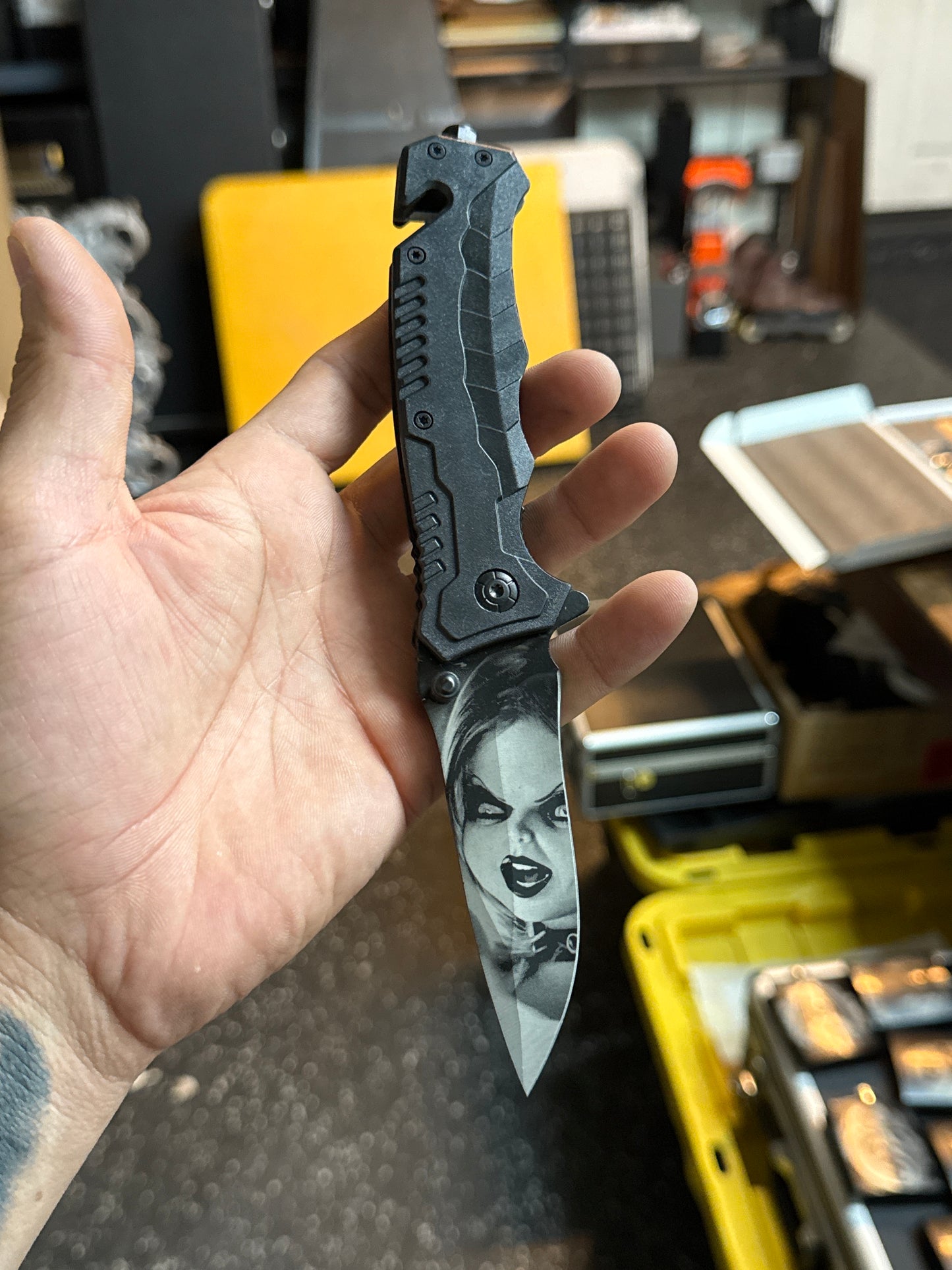 Tiffany Bride of Chucky folding knife