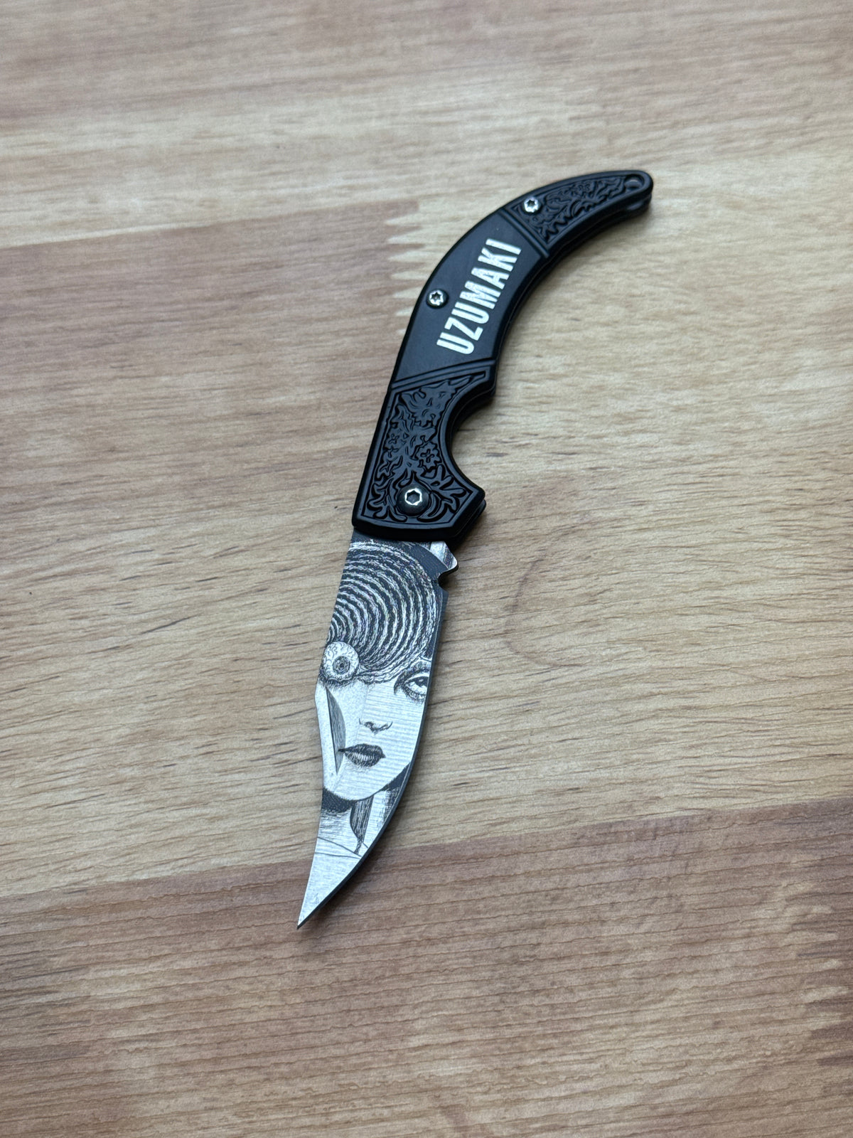 Uzumaki Stainless Steel folding Blade