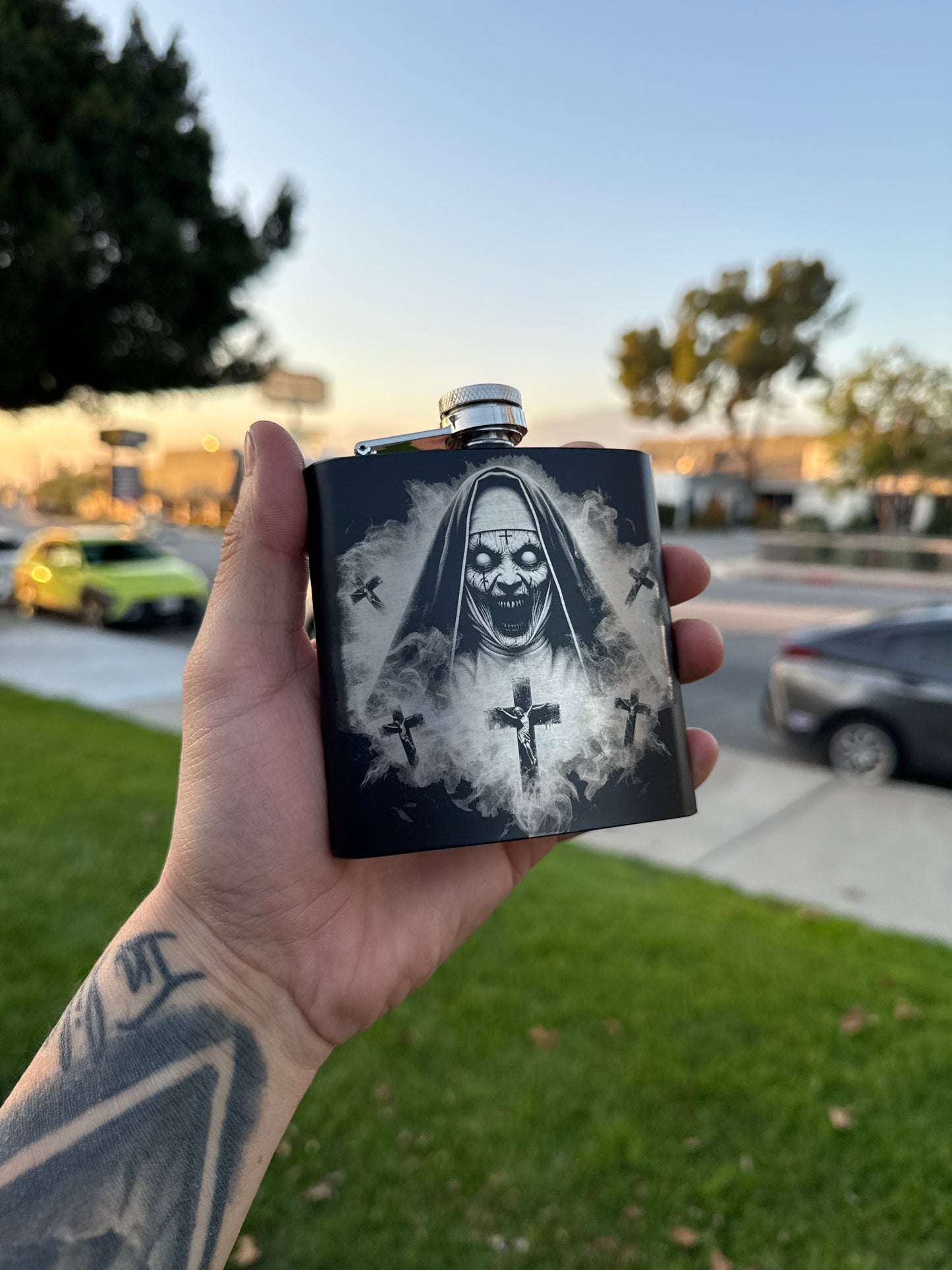 The Nun 6oz Flask
