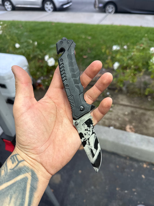 Frank and his bride blade