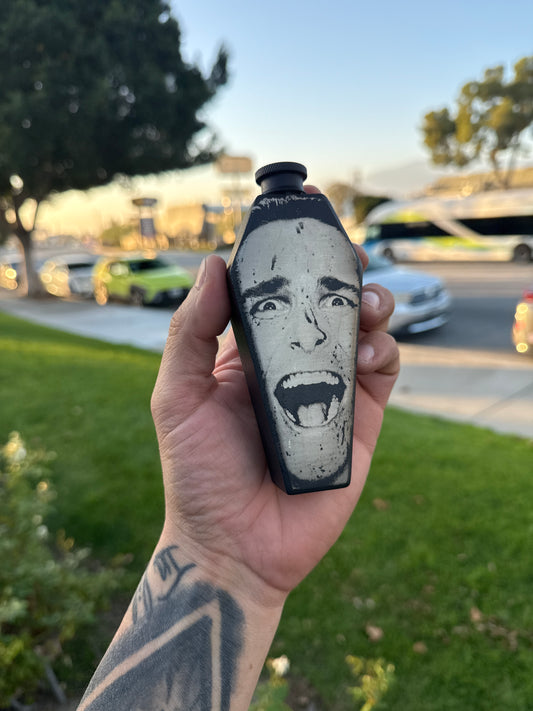 American Psycho Coffin Flask